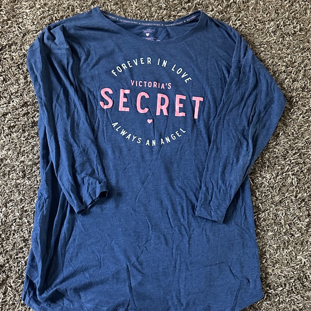 Victoria's Secret Navy Long Sleeve Top